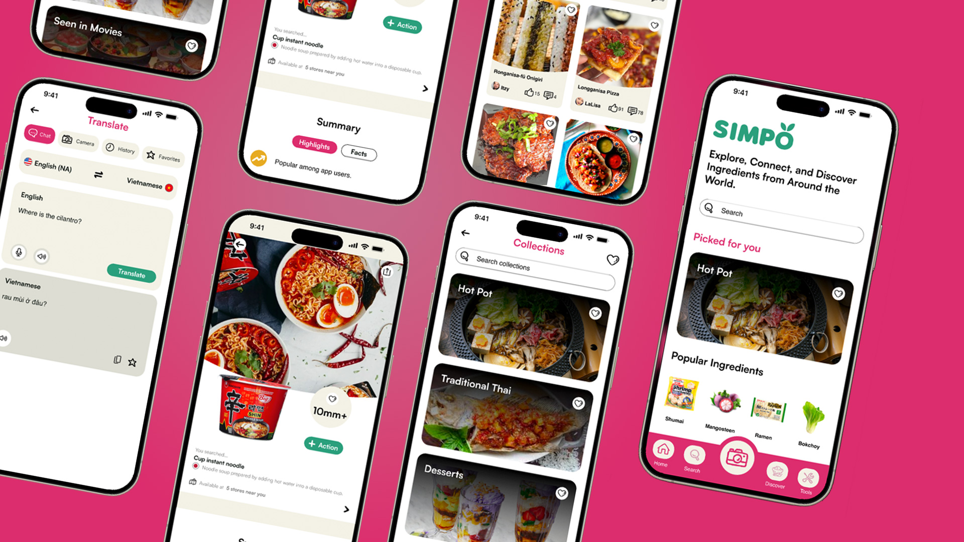 Simpo app — Asian grocery discovery experience